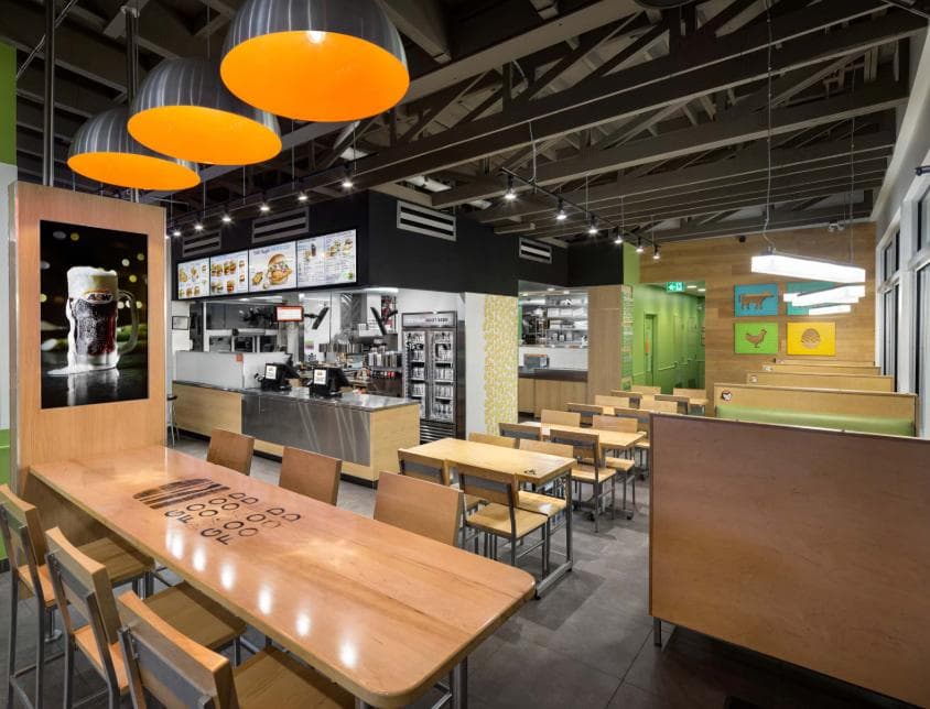 A&W interior